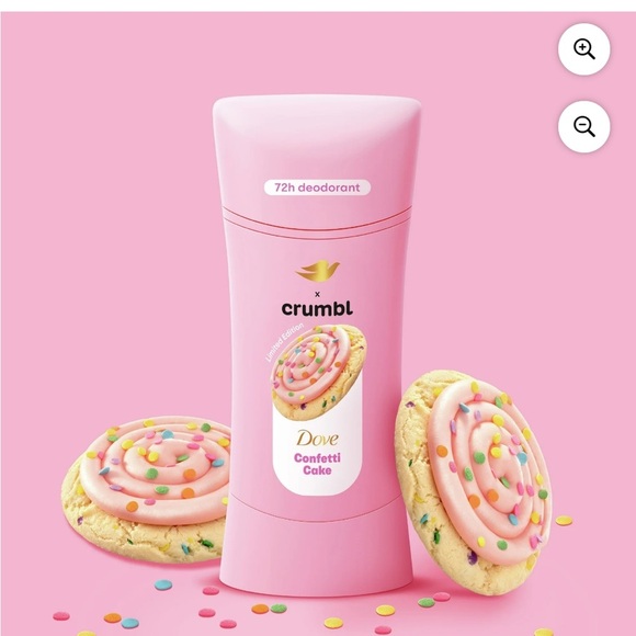 Brand new dove crumbl confetti cake set of 4! 3 deodorants and 1 body wash! - Picture 3 of 4